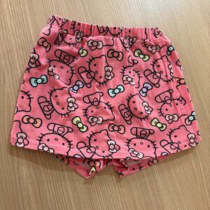 Hello Kitty Pink Skort 7 Sanrio Pull On Elastic Waist Cotton Blend Undershorts